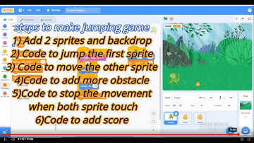Scratch project||Jumping game in Scratch #tech #hindi #kids #gaming #animation #project #scratch