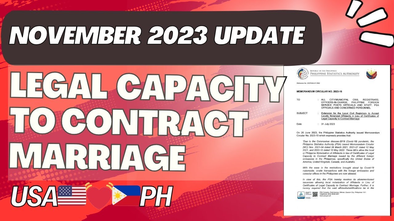 Legal Capacity To Contract Marriage Update NOVEMBER 2023 YouTube legal-capacity-to-contract-marriage-update-november-2023-youtube