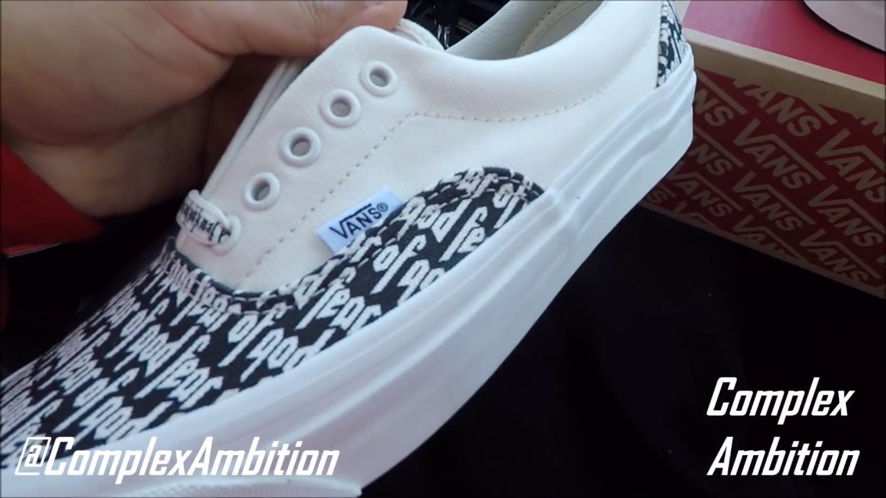 fear of god vans marshmallow