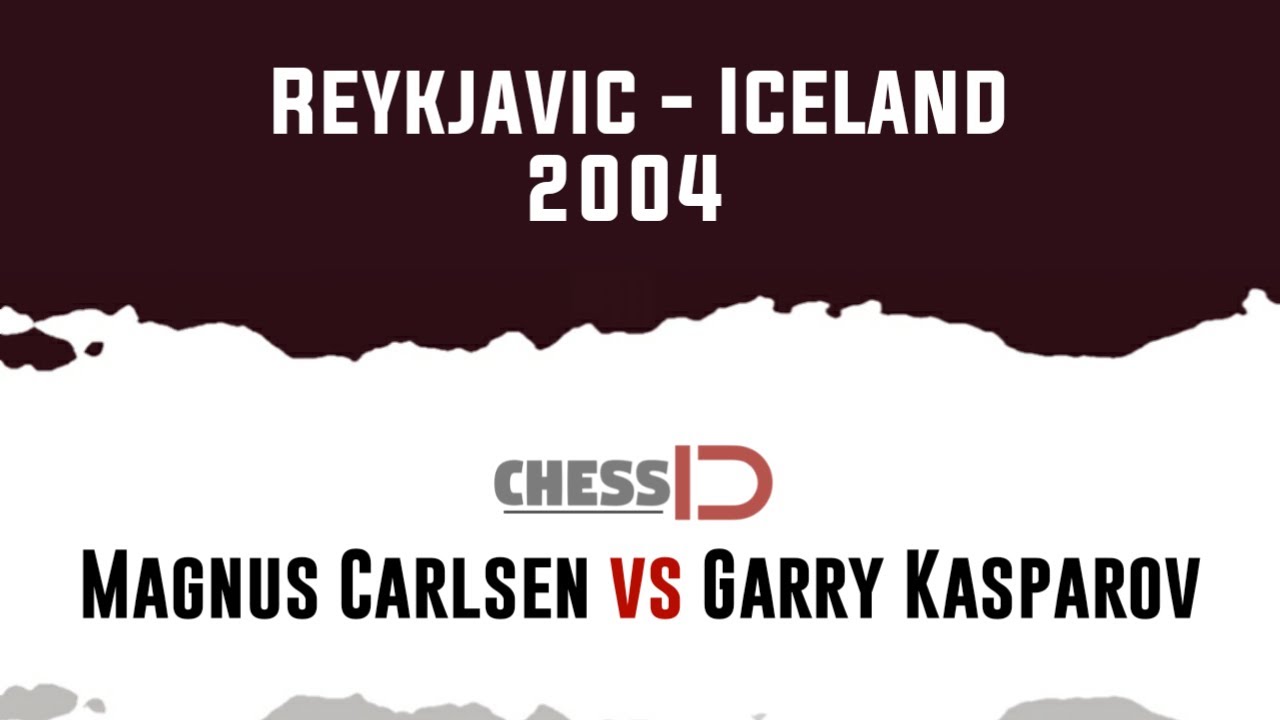 Magnus Carlsen 13yrs old vs GM Garry Kasparov - 2004 #chess #magnuscar