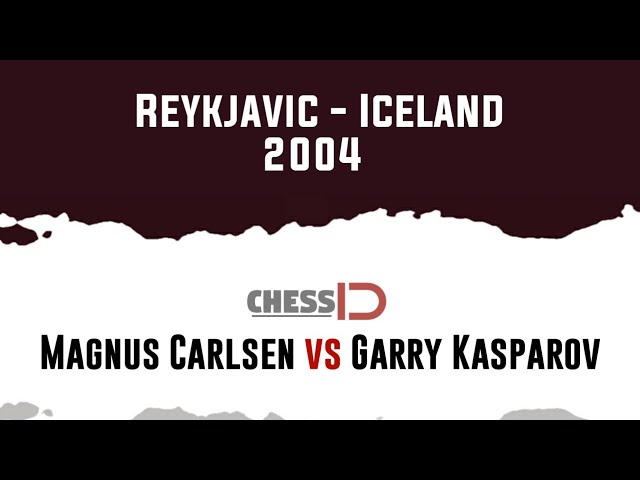 Magnus Carlsen 13yrs old vs GM Garry Kasparov - 2004 #chess #magnuscar