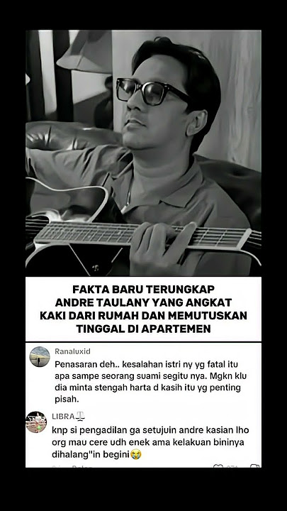 FAKTA BARU TERUNGKAP, KINI ANDRE TAHLANH ANGKAT KAKI DARI RUMAH DAN MEMILIH TINGGAL DK APARTEMEN
