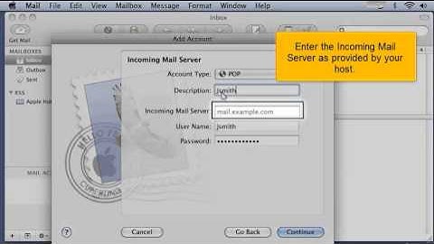 How to Configure a POP email Account in Apple mail (Flipper Host)