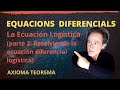 Ecuacion diferencial logistica (Parte 3: resolviendo la ecuación diferencial)