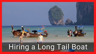 HIRING A LONG TAIL BOAT | Follow Your Own Pace 😎 | Explore islands and beaches 🏝️