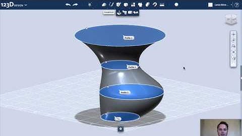 Autodesk 123D Design -- Lofting Tutorial - 3 Different Methods of 3D Design