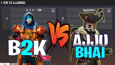 B2K VS AJJUBHAI 94 | AWM ONLY BORN2KILL VS TOTAL GAMING - INDIAN AWM KING VS MENA AWM LEGEND