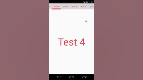 Android Slliding Tabs Example