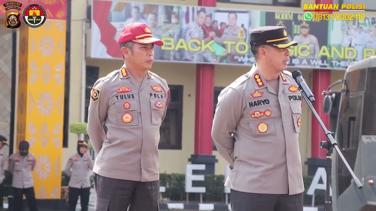 Penyerahan siswa Diktuk Bintara Polri Gelombang 1 TA. 2023 dari SPN Betung Polda Sumsel