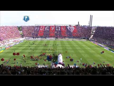 Recibimiento espectacular. San Lorenzo - Estudiantes. Fecha 18. Torneo Inicial 2013. FPT