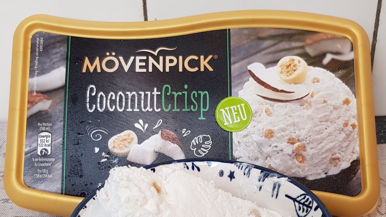 Mövenpick Eis Coconut Crisp - Endlich gutes Kokosnusseis? - YouTube