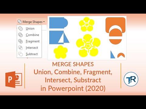 MERGE SHAPE, UNION, COMBINE, FRAGMENT, INTERSECT, SUBTRACT IN POWERPOINT