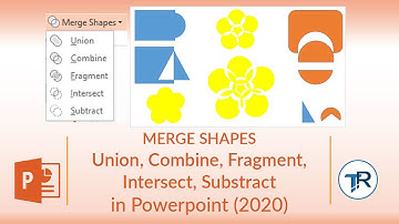 MERGE SHAPE, UNION, COMBINE, FRAGMENT, INTERSECT, SUBTRACT IN POWERPOINT