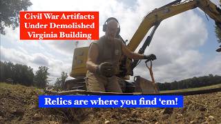 Civil War Relics Discovered Under Demolished Building!