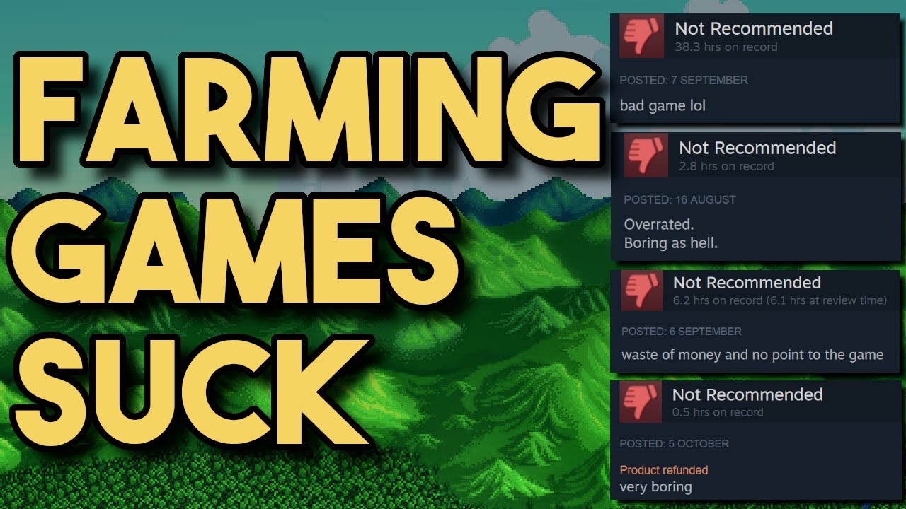 Are There Too Many Farming Games? - YouTube