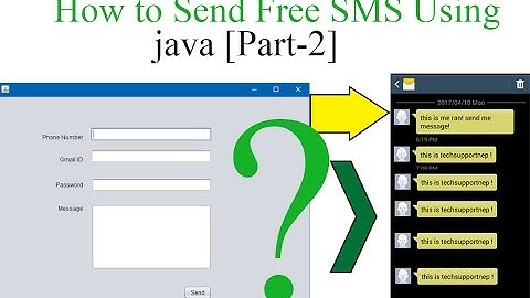 How to Send Free SMS using java? [Part-2] [With Source Code]