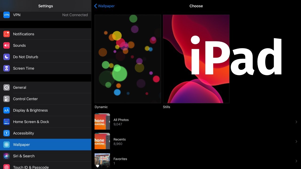 How To Change IPad Background IPad Air IPad Mini IPad Pro YouTube