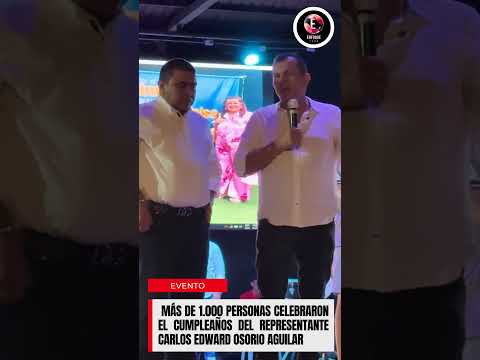 🥳 Carlos Edward Osorio celebró su cumpleaños por lo alto
