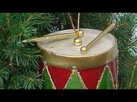 Make a Christmas drum from a paper tape roll/How to use waste paper tape roll     drum step by step