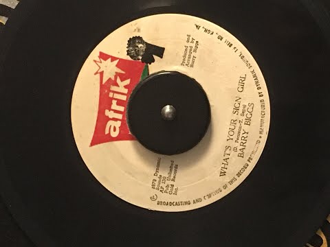 Barry Biggs - What’s Your Sign Girl / 7” vinyl Afrik Records 1979/ Made in Jamaica