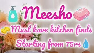 🍳 Meesho Must Have Kitchen Finds (Starting from ₹75) 🔥✨#meesho #viral #shorts 