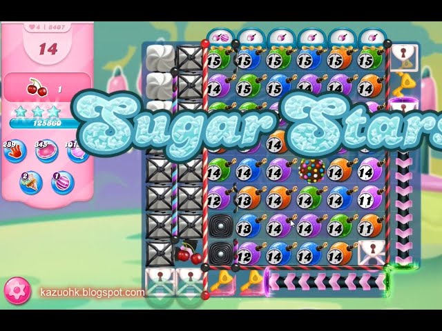 Candy Crush Saga Level 8407 (Sugar stars, No boosters, 23