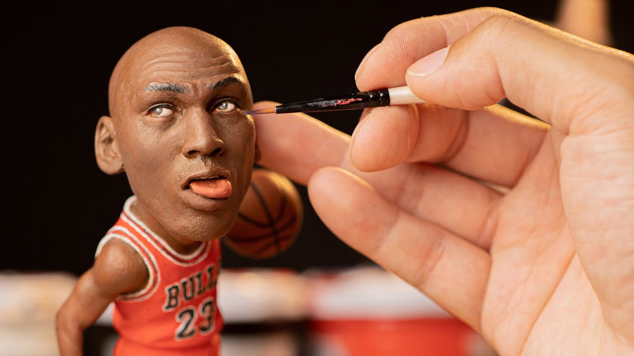 Special Edition Hand-painted Michael Jordan Sculpture