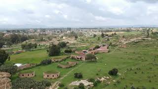 Drone flight over Gheralta Lodge in Tigray, Ethiopia Resimi