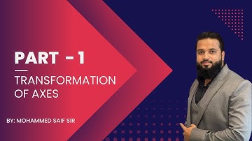 INTERMEDIATE MATHS 1B| TRANSFORMATION OF AXES | TRANSLATION OF AXES | PART - 1 | SAIF SIR