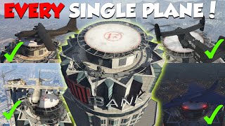 I Landed Every Plane On The Maze Bank Tower In Gta Online...