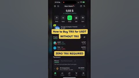 ⚡ BUY TRX FOR USDT with ZERO TRX BALANCE 🤯 in Trust Wallet #blockchain #crypto #tron #trx #usdt