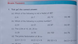 Details Dav class 5 maths unit 3 Brain Teasers All questions News