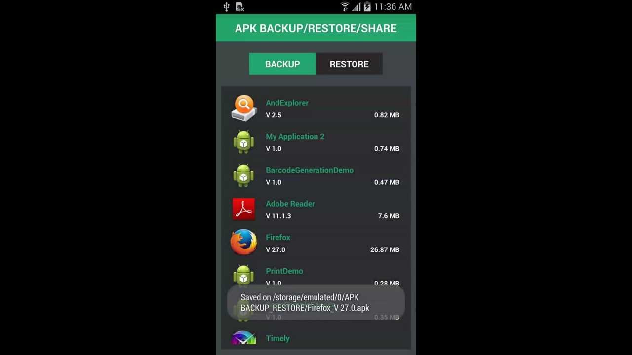 App backup/app2sd/Ram cleaner