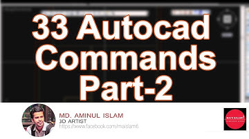 33 Autocad Commands Bangla Tutorial 2018 | Part 2