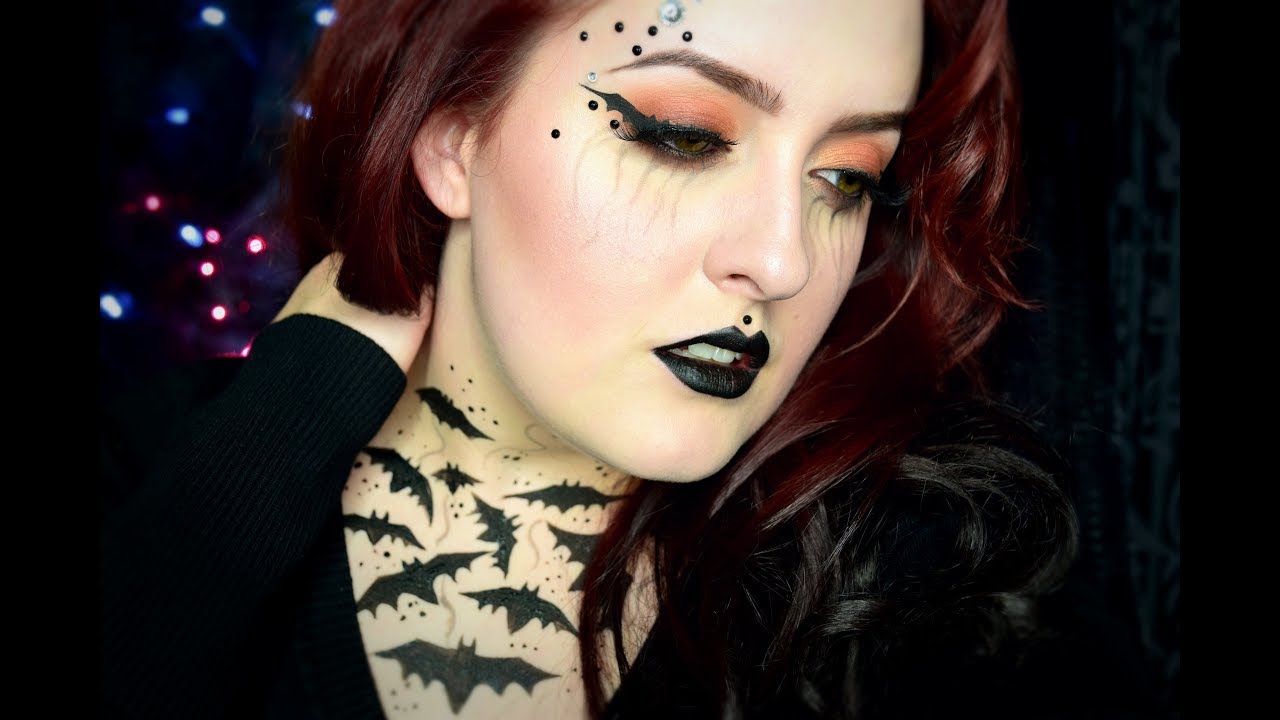 Bat Girl Halloween Makeup Tutorial AJ Kane YouTube