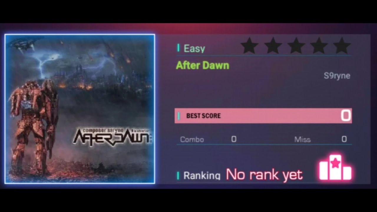 Endless Notes | S9RYNE - After Dawn [ Extreme mode ~ Easy ] ( first play )
