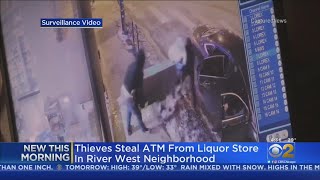 Thieves Steal ATM From Liquor Store In River West