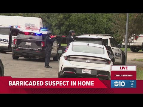 Man barricades himself inside Citrus Heights home, police say - YouTube