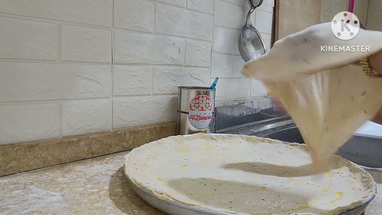 بنت الصحن بدقيق القمح الكامل وبدون خميرة