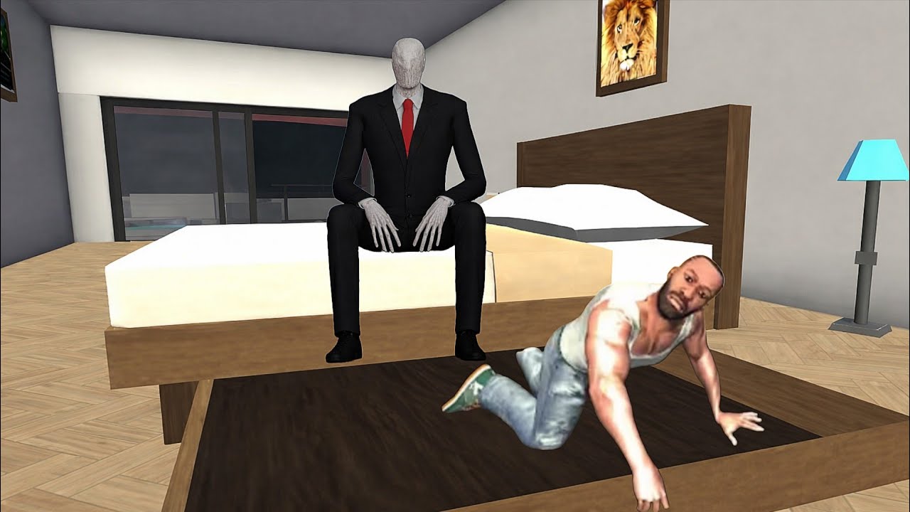 Franklin Fight Slender Man in Indian Bikes Driving 3D