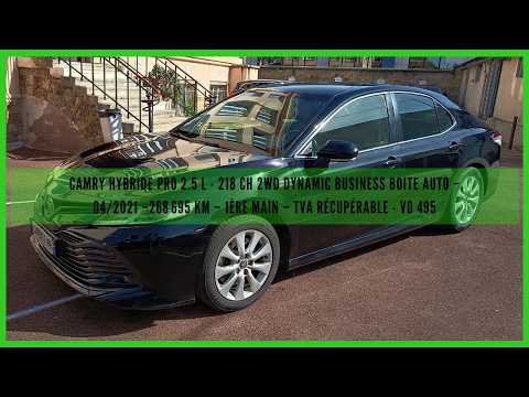CAMRY HYBRIDE DYNAMIC BUSINESS BOITE AUTO –04/2021 –268 695 km –1ère main – TVA récupérable - VO 495