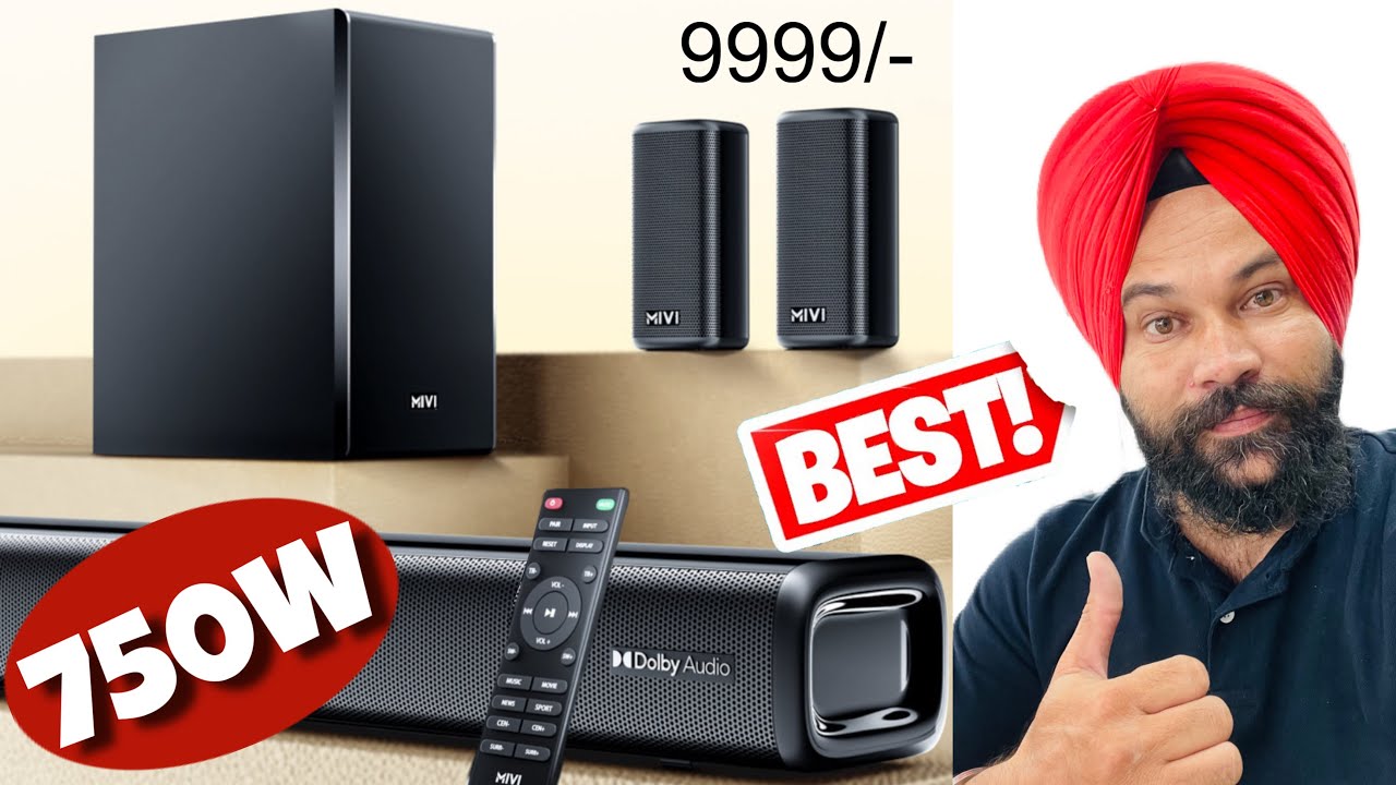 Mivi 750W Fort H750 Soundbar 5.1 Channel 😳 9999/- Only