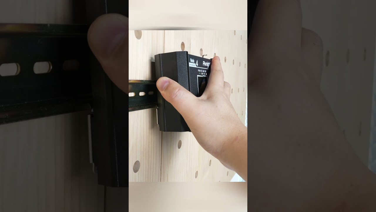See how easy it is to snap the MK II onto a DIN rail.