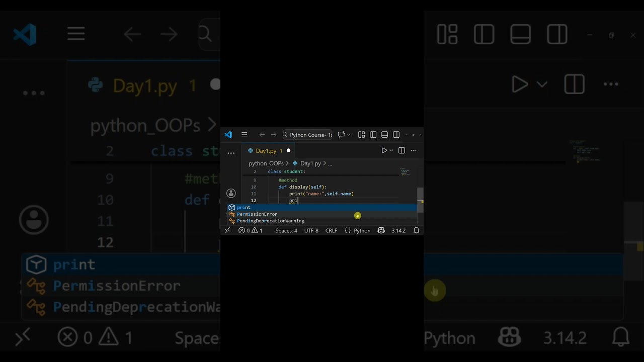 Python Code Explained Simply 🔥 | Class & object | Beginner Friendly 