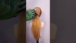 4 sided fishtail braid step by step tutorial #viral #shorts