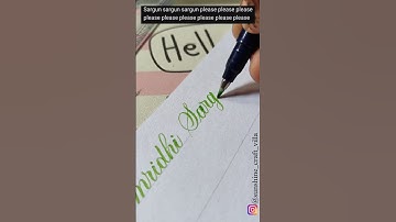 "Sargun"..😍✨ #art #shorts #viralvideo #viralshorts #ytshorts #name #calligraphy