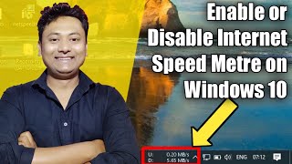 Enable or Disable Internet Speed Metre on Taskbar | How to Show Net Speed in PC | Net Speed Monitor screenshot 5