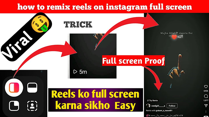 How to make a video full screen on instagram