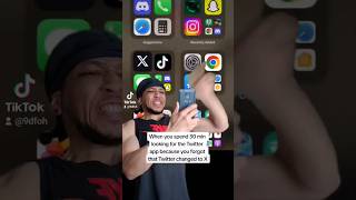 When you spend 30 min looking for the #Twitter app because you forgot that Twitter changed to #X