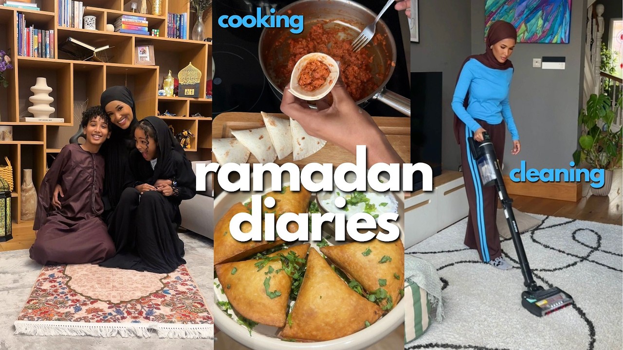 RAMADAN DIARIES ep1| Spring Rolls, Food Shop, Cleaning+ A week of Iftars!
